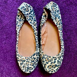 Lucky brand leopard print flats